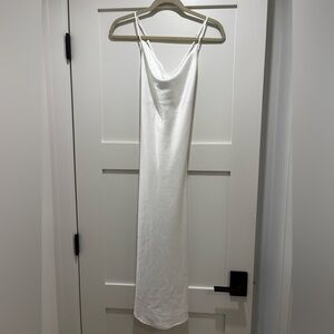 Show Me Your MuMu Verona white cowl neck dress